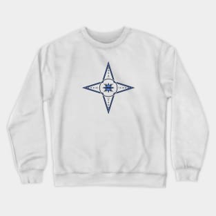 NORTH, EAST, SOUTH, WEST/BLUE. SAMER BRASIL Crewneck Sweatshirt